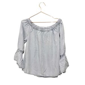 Sanctuary off the shoulder chambray top size small